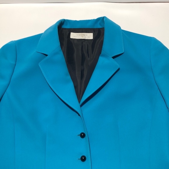 Tahari blazer in bright Turquoise colour - Picture 2 of 8